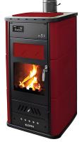  Kaminofen wasserführend KLOVER Belvedere 30 Bordeaux Keramik 30,3 Kw